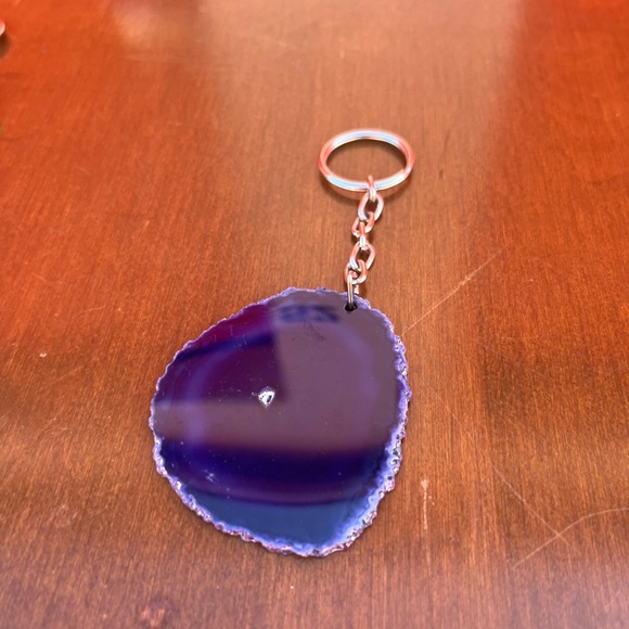Purple Geode Keychain - Picture 2 of 4